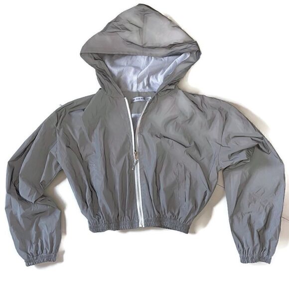 My Mum Made It Cropped Hooded Jacket XS - Picture 1 of 8